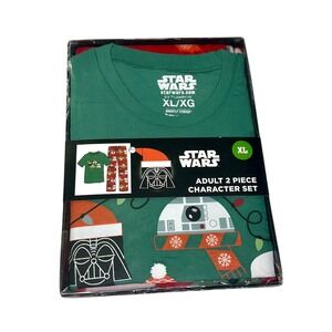 Star Wars Adult 2 Piece Character Set Christmas Holiday Pajamas Size XL